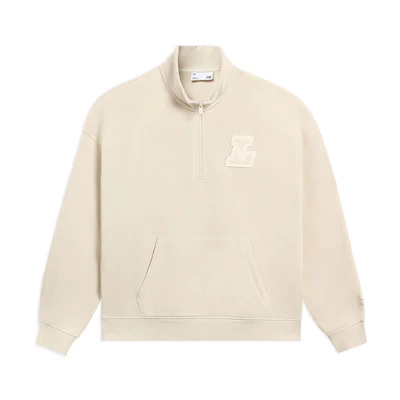 Li-Ning Sports Fashion Pullover Unisex Sweatshirt Bone White AWDSA05-2