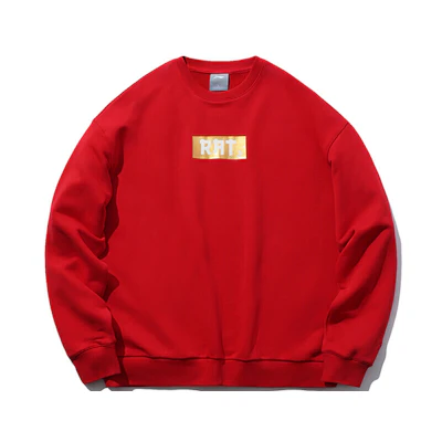Li-Ning Sports Fashion Red Graphic Crewneck Sweatshirt - Unisex Casual Style ADWQ252-1