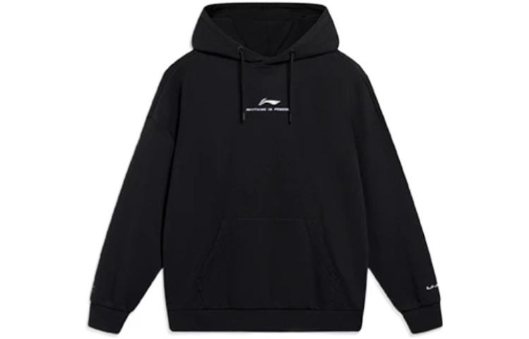 Li-Ning Sports Fashion Unisex Loose Hoodie Black AWDT597-1