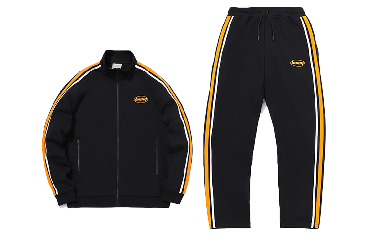 Li-Ning Sports Fashion Zip-Up Hoodie Set Standard Black AWEQ027-1