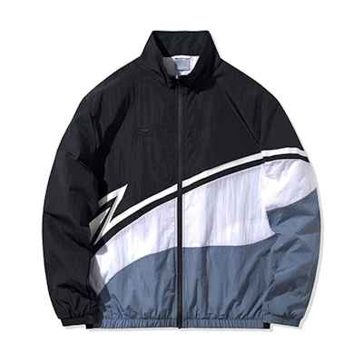 Li-Ning Sports Fashion Zip-Up Jacket Unisex - Standard Black AJDQ036-3
