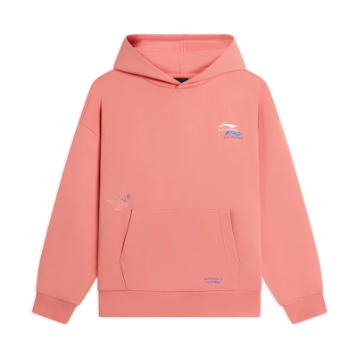 Li-Ning Sports Kangaroo Pocket Hoodie Unisex - Marigold Orange AWDSF73-5