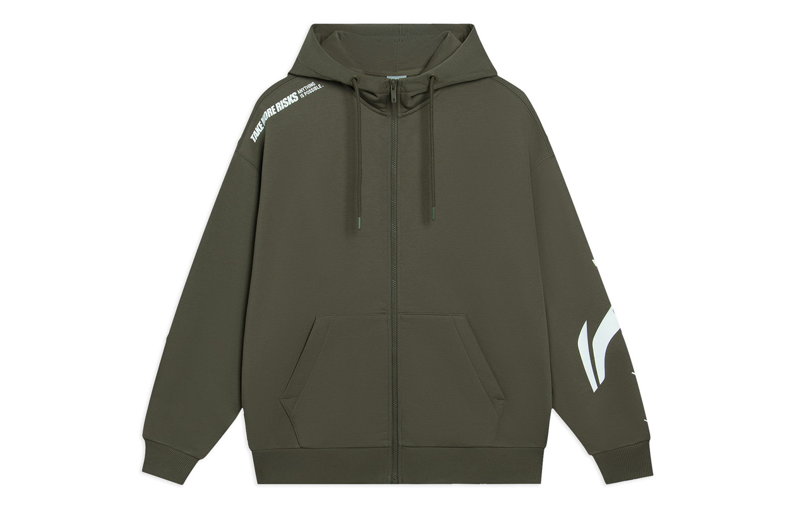 Li-Ning Sports Life Fleece Sweatshirt Unisex Dark Olive Green AWDRD34-9