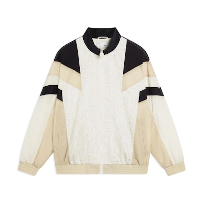 Li-Ning Sports Life Series Off-White Patchwork Zip Jacket Unisex情侣款 AJDT015-2