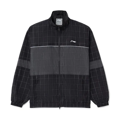 Li-Ning Sports Life Series Reflective Loose Windbreaker Jacket Men Black AFDS035-2