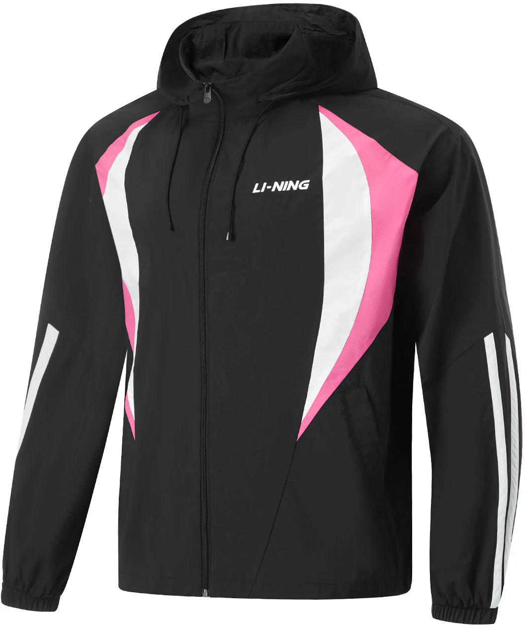 li-ning-sports-life-series-unisex-black-long-sleeve-zip-up-windbreaker-afdu-863-2