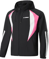 Li-Ning Sports Life Series Unisex Black Long Sleeve Zip-Up Windbreaker AFDU863-2 Li-Ning Sports Life Series Unisex Black Long Sleeve Zip-Up Windbreaker AFDU863-2
