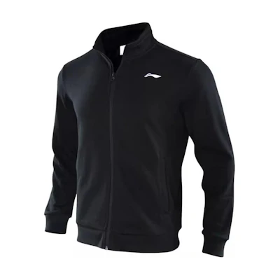 Li-Ning Sports Lifestyle Black Zip Hoodie Jacket - Comfortable & Breathable AWDUA35-1