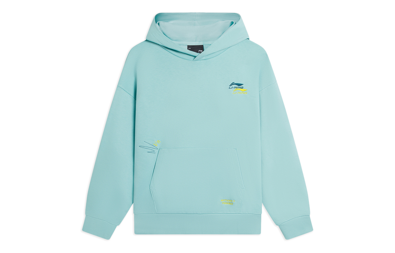 Li-Ning Sports Lifestyle Fleece Hoodie Seafoam Green Unisex AWDSF73-7