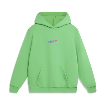 Li-Ning Sports Lifestyle Hoodie Secret Green with Letter Print Design AWDU023-4