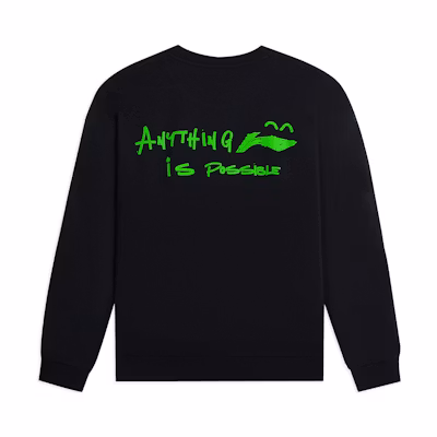 Li-Ning Sports Lifestyle Letter Print Black Unisex Casual Sweatshirt AWDSF71-8