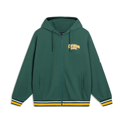 Li-Ning Sports Lifestyle Letter Zip Sweatshirt Unisex Turquoise AWDT549-3