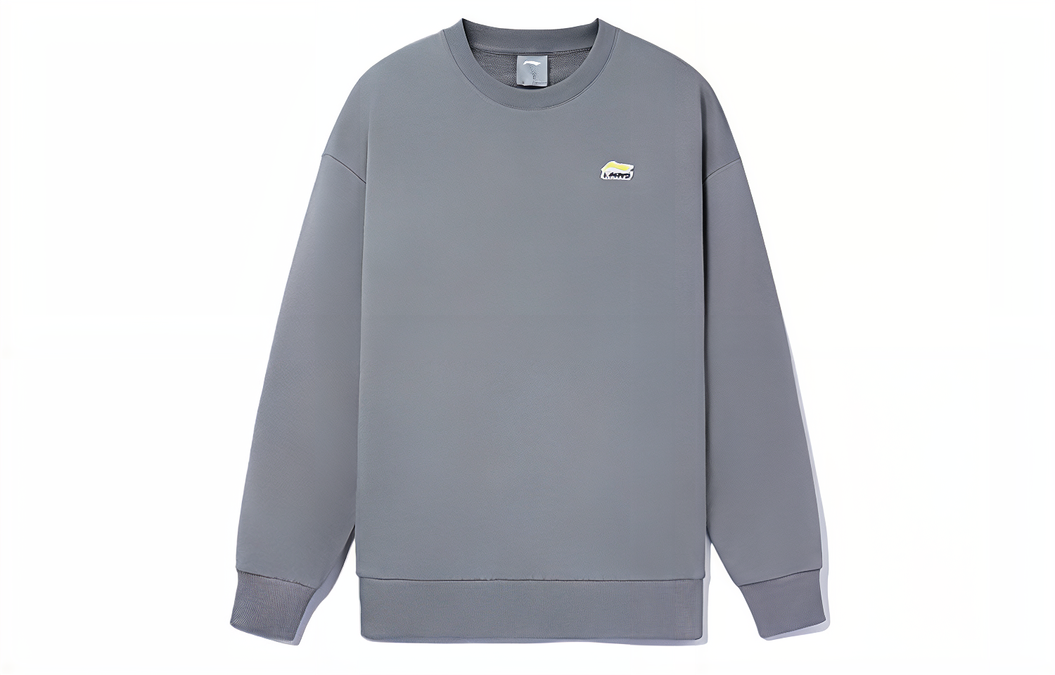 Li-Ning Sports Lifestyle Logo Embroidered Sweatshirt Slate Gray AWDR575-9