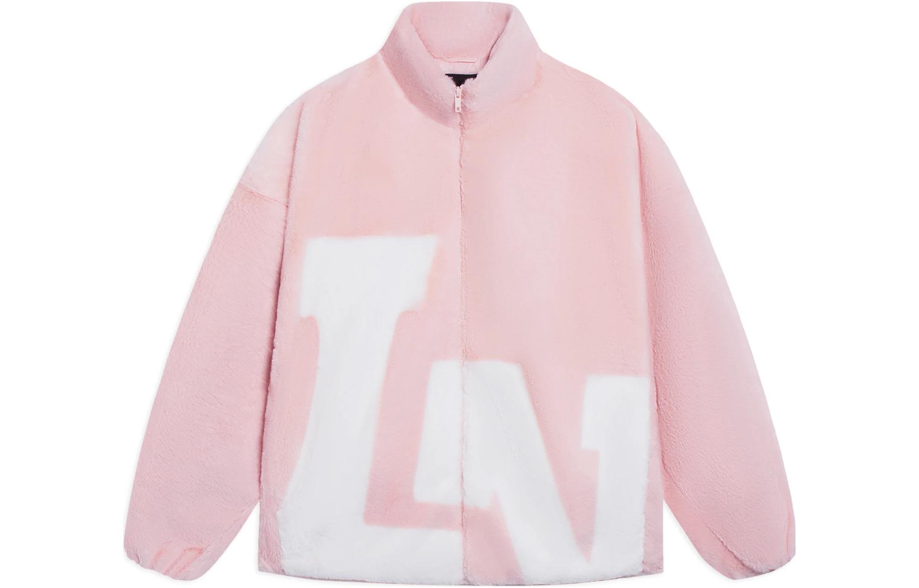 Li-Ning Sports Lifestyle Logo Print Zip-Up Jacket Pink Unisex AFDSD61-6