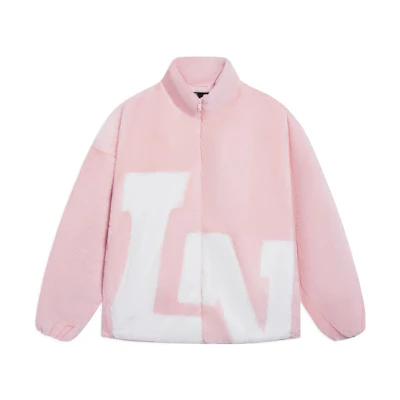 Li-Ning Sports Lifestyle Logo Print Zip-Up Jacket Pink Unisex AFDSD61-6