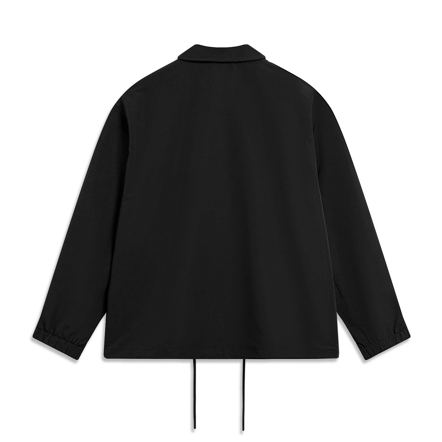 Li-Ning Sports Lifestyle Polo Collar Logo Print Jacket Black AJDT739-1