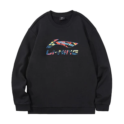 Li-Ning Sports Lifestyle Pullover Fleece Logo Sweatshirt - AWDTD87-1