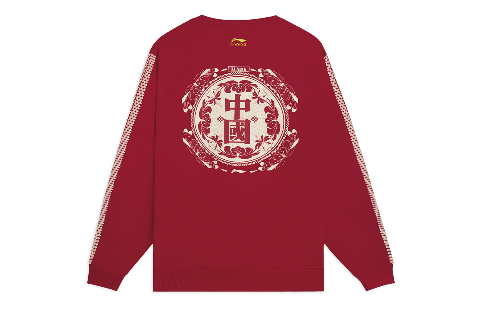 Li-Ning Sports Lifestyle Pullover Sweatshirt Unisex Bull Red AWDSF51-1