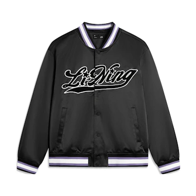 Li-Ning Sports Lifestyle Single-Breasted Letter Jacket - Black AJMT297-1