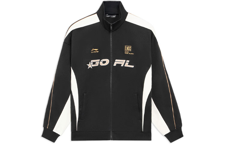 Li-Ning Sports Lifestyle Unisex Black Full-Zip Jacket Sweatshirt AWDS989-3