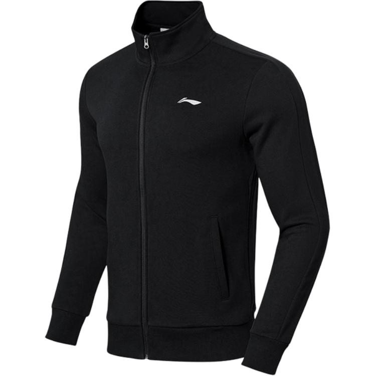 Li-Ning Sports Lifestyle Unisex Full-Zip Black Sweatshirt AWDN549-1