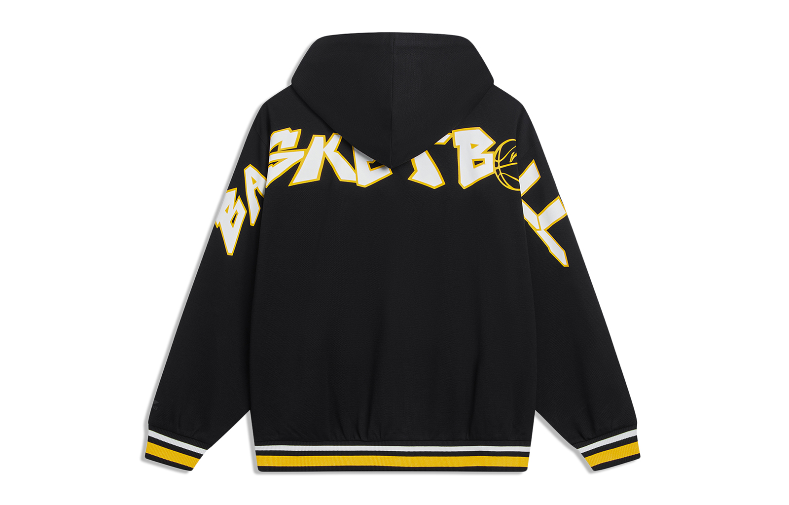 Li-Ning Sports Lifestyle Zip Hoodie Black Unisex with Logo Print Design AWDT549-2