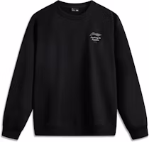 Li-Ning Sports Retro Letter Print Crewneck Sweatshirt Black (Unisex) AWDUF05-1 Li-Ning Sports Retro Letter Print Crewneck Sweatshirt Black (Unisex) AWDUF05-1