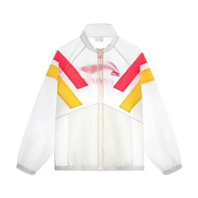 Li-Ning Sports Streetwear Zip-Up Stand Collar Jacket White AJDT079-5