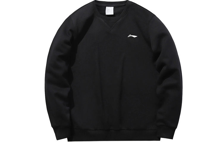 Li-Ning Sports Style Logo Crewneck Sweatshirt Unisex Black AWDPD19-12
