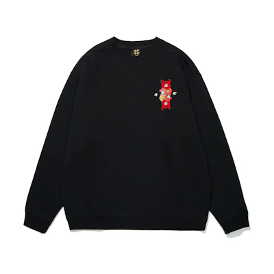 Li-Ning Sports Trend Graphic Print Crewneck Sweatshirt Unisex - Black AWDT015-3