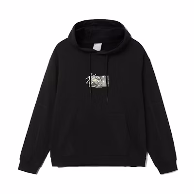 Li-Ning Sports Trend Hoodie Unisex Black with Logo Embroidery & Graphic Print AWDR471-3