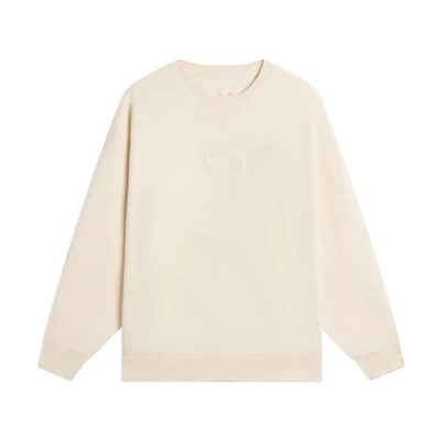 Li-Ning Sportswear Collection Unisex Swan White Sweatshirt AWDSB47-1