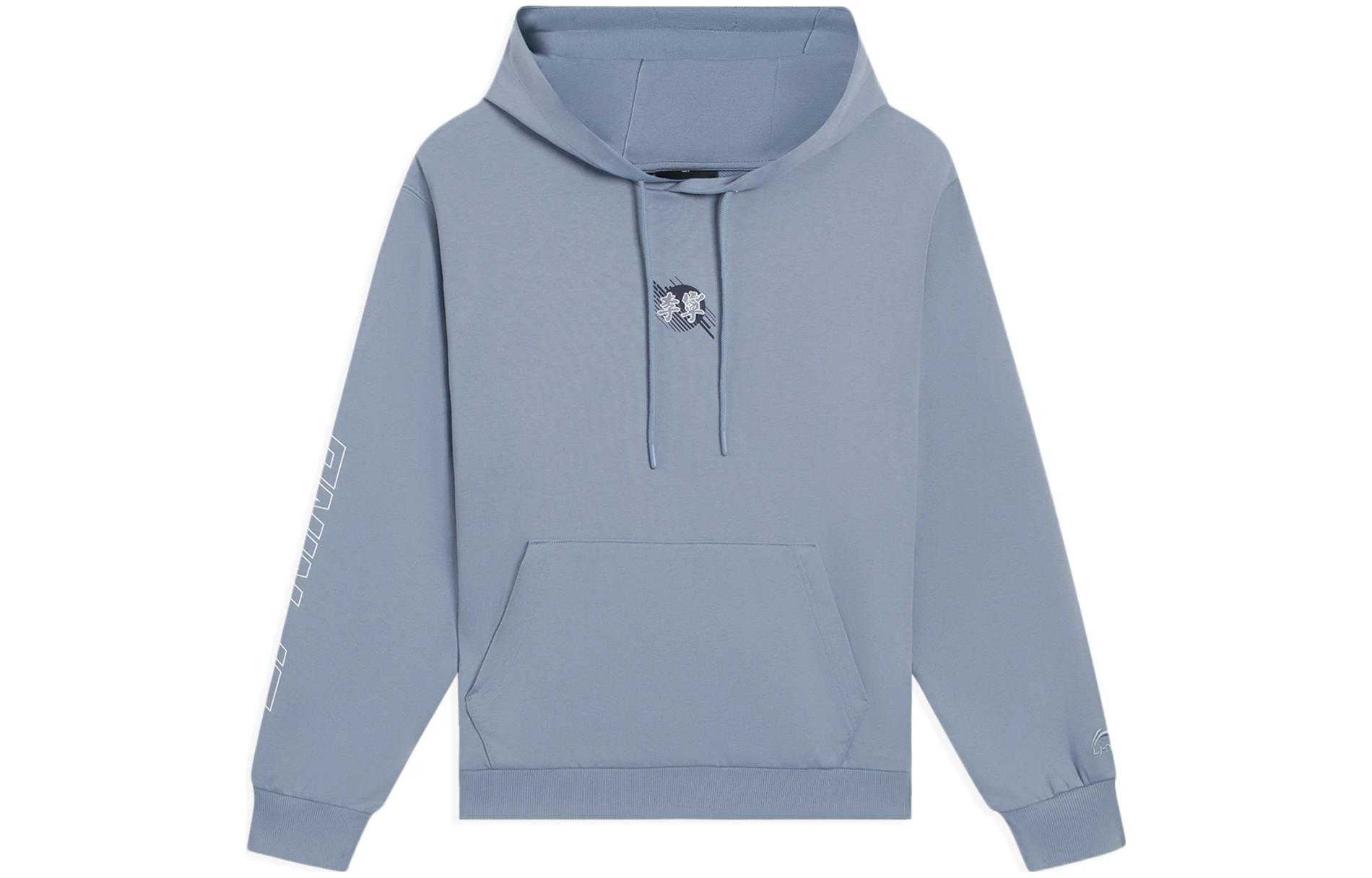 Li-Ning Sportswear Letter Print Sweatshirt Unisex Blue AWDS921-2