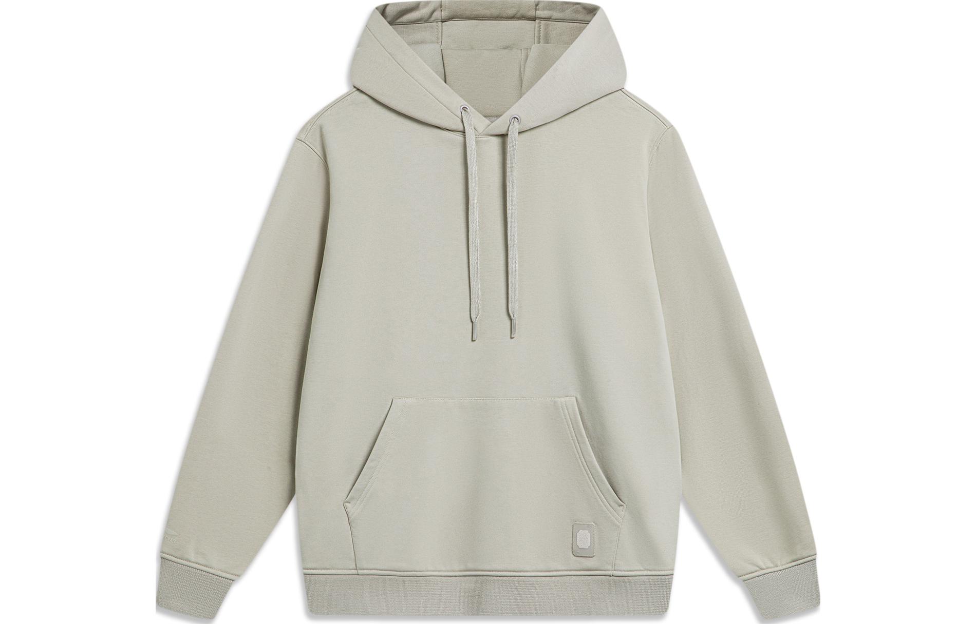 Li-Ning Sporty Casual Hoodie Stone Ridge Gray AWDT963-7