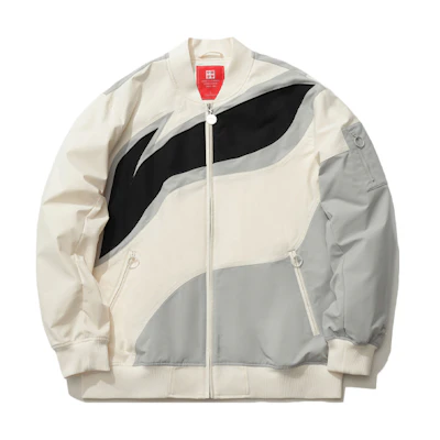 Li-Ning Sporty Fashion Logo Colorblock Jacket Beige AJDR205-2