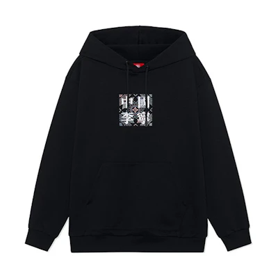 Li-Ning SS22 Loose Fit Pullover Hoodie Unisex Black AWDS220-1
