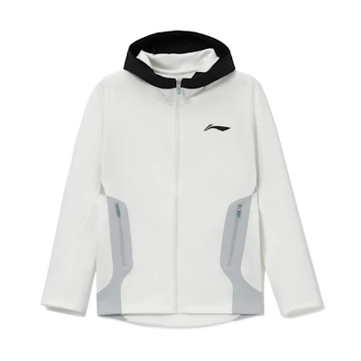 Li-Ning SS22 Pro Basketball Series White Logo Print Hoodie Jacket Men AWDS105-1