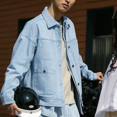 李寧 SS22 櫻花系列水洗丹寧外套 淺藍色 男女皆宜 AJDS841-2 Shop 李寧 SS22 櫻花系列水洗丹寧外套 淺藍色 男女皆宜 AJDS841-2