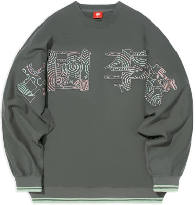 Li-Ning SS22 Unisex Oversized Logo Embroidered Crewneck Sweatshirt Green AWDS222-2 Buy Li-Ning SS22 Unisex Oversized Logo Embroidered Crewneck Sweatshirt Green AWDS222-2