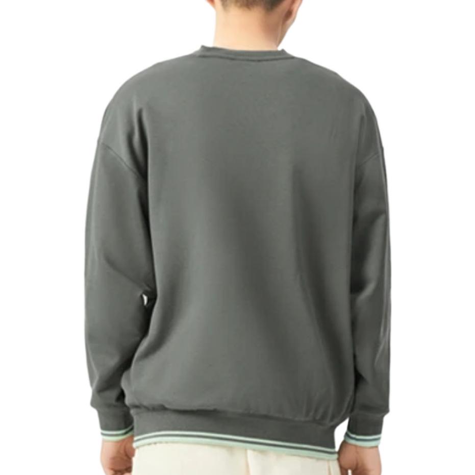 Purchase Li-Ning SS22 Unisex Oversized Logo Embroidered Crewneck Sweatshirt Green AWDS222-2