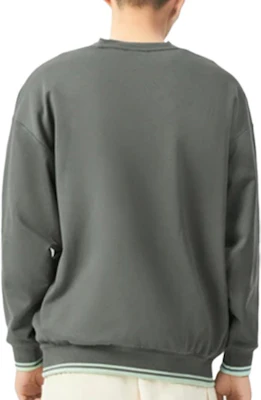 Li-Ning SS22 Unisex Oversized Logo Embroidered Crewneck Sweatshirt Green AWDS222-2 Purchase Li-Ning SS22 Unisex Oversized Logo Embroidered Crewneck Sweatshirt Green AWDS222-2