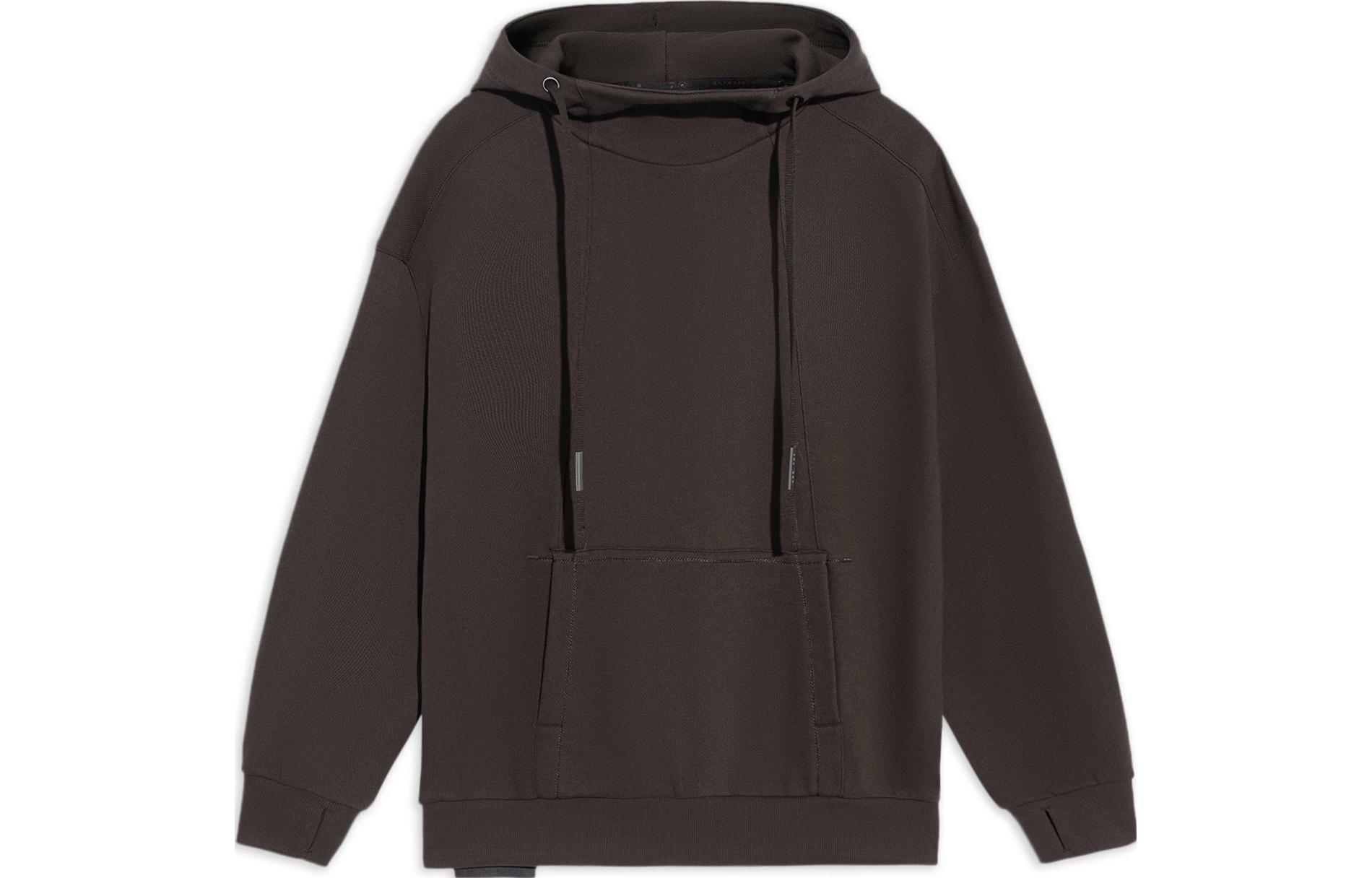 Li-Ning SS23 Unisex Solid Pullover Sweatshirt Black/Brown AWDS299-3