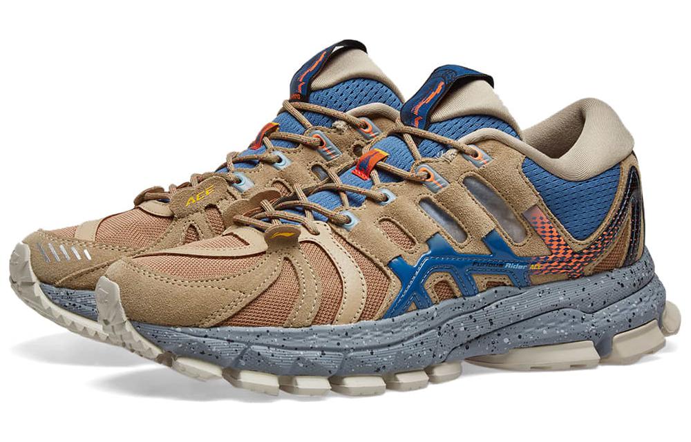 Order LiNing李寧 烈駿 2019 Furious Rider Ace 1.5 低筒 跑步鞋 男款 藍棕 紐約時裝周走秀