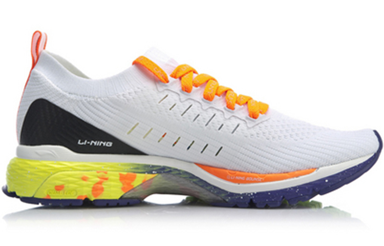 Order Li-Ning Stability Running Schoen ''Wit Oranje'' ARZN001-6