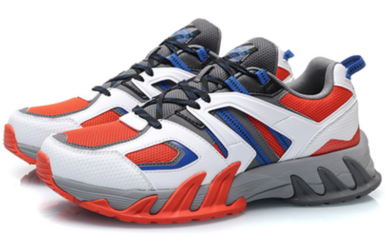 Lookbook Chaussures Running Extérieur Li-Ning Stabilité Amorti Rebond ''Blanc Gris'' ARDP023-2