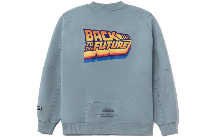 Li-Ning Streetwear Pullover Sweatshirt Unisex Blue with 3D Letter Print AWDRA99-3