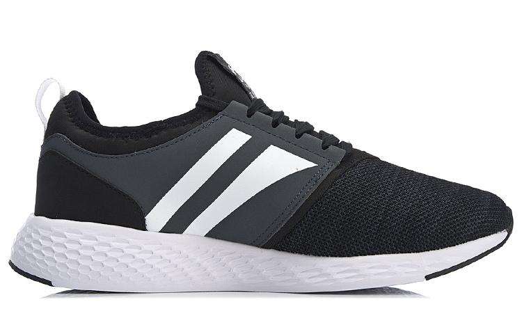 Order Li-Ning Stripe Runner ''Zwart Wit'' AGCN139-1