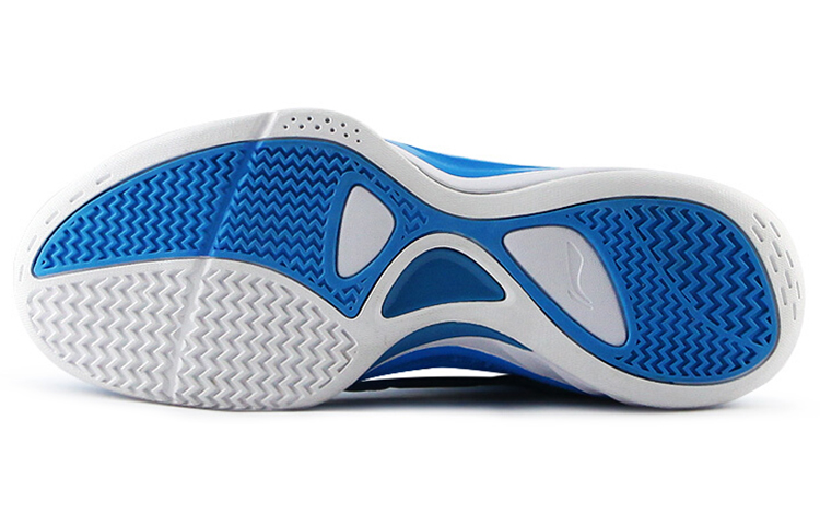 Shop LiNing李寧 超輕10 耐磨防滑籃球鞋 藍白