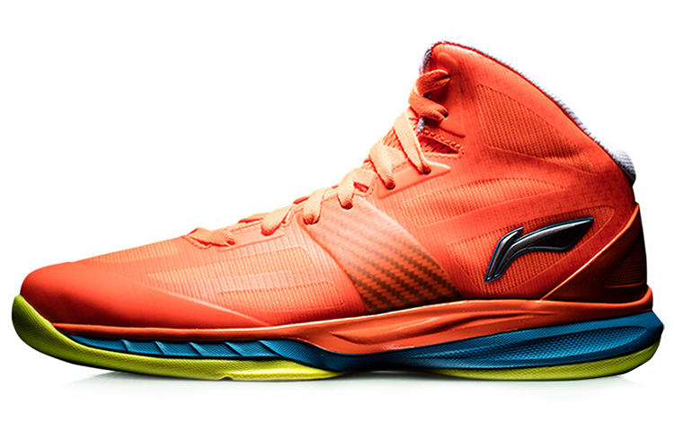 Li-Ning Super Light 10 Mid Basketball Shoes 'Orange-Blue' ABPL069-4