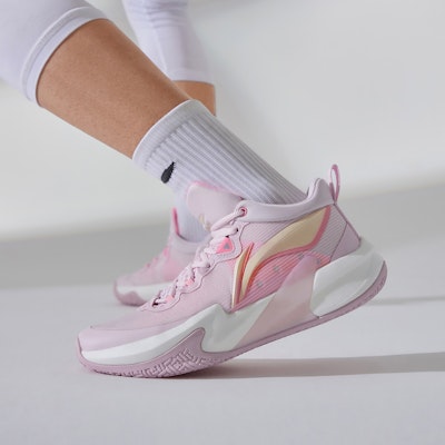 Li-Ning Superlight Speed 1 'Putih Pink' Sepatu Olahraga ABAS041-2 1